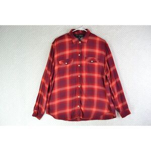 Gap + Pendleton Women's XL Red Plaid Boyfriend Shirt